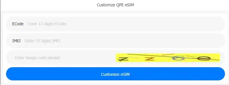 Generador de eSIM QR con ECODE M&eacute;todo QPE para iPhone