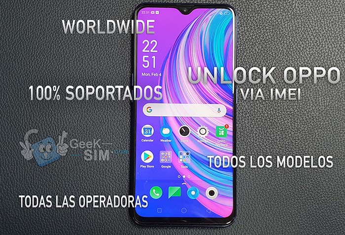 Código NCK para Liberar Oppo Worldwide - Desbloqueo por IMEI