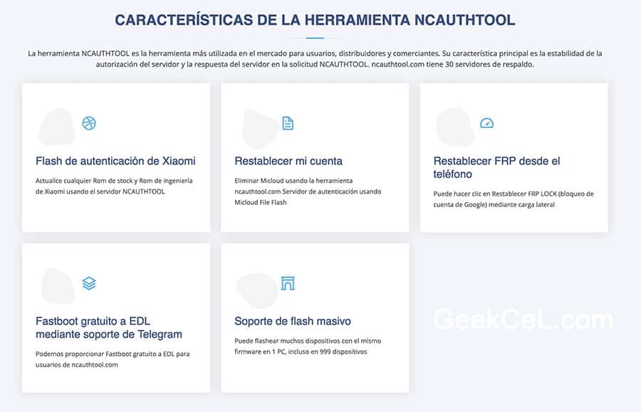 Creditos de Servidor NC Auth Tool Xiaomi imagen del producto