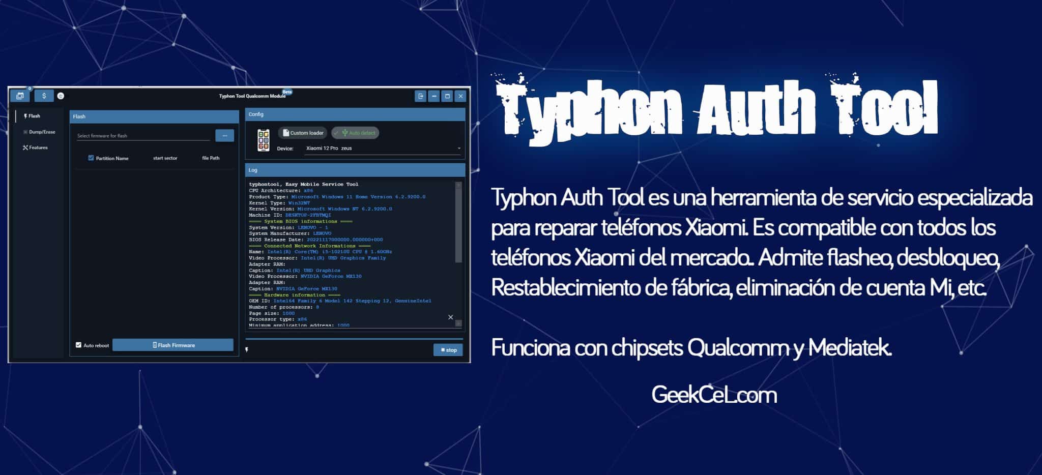 Xiaomi Typhone Auth Tool Cr&eacute;ditos de Servidor imagen principal