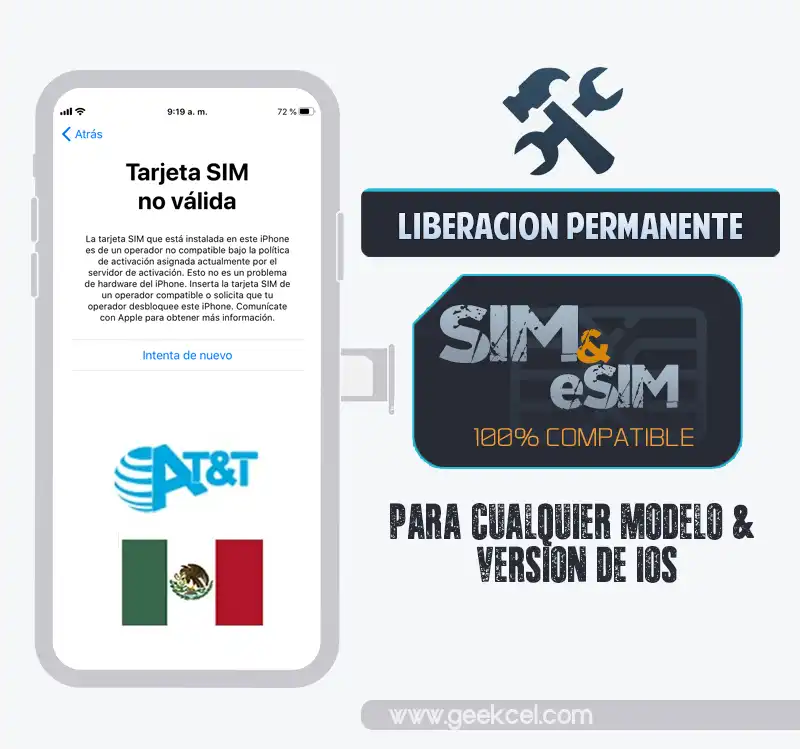 Liberar iPhone AT&T México por IMEI - Desbloqueo permanente y legal