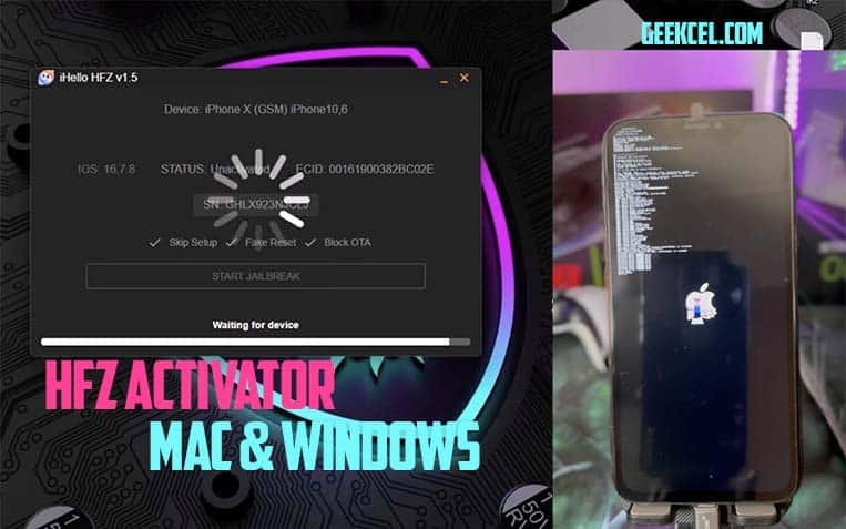 HFZ ByPass Premium Desbloqueo iCloud iPhone - Bypass Pantalla Hello Permanente Windows y Mac