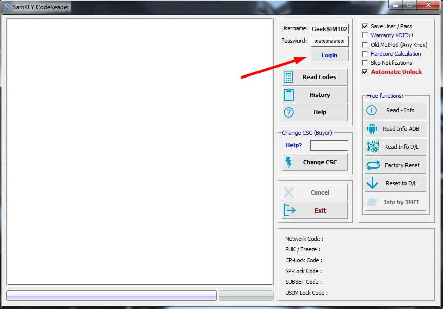 Samkey Code Reader Créditos de Servidor imagen principal