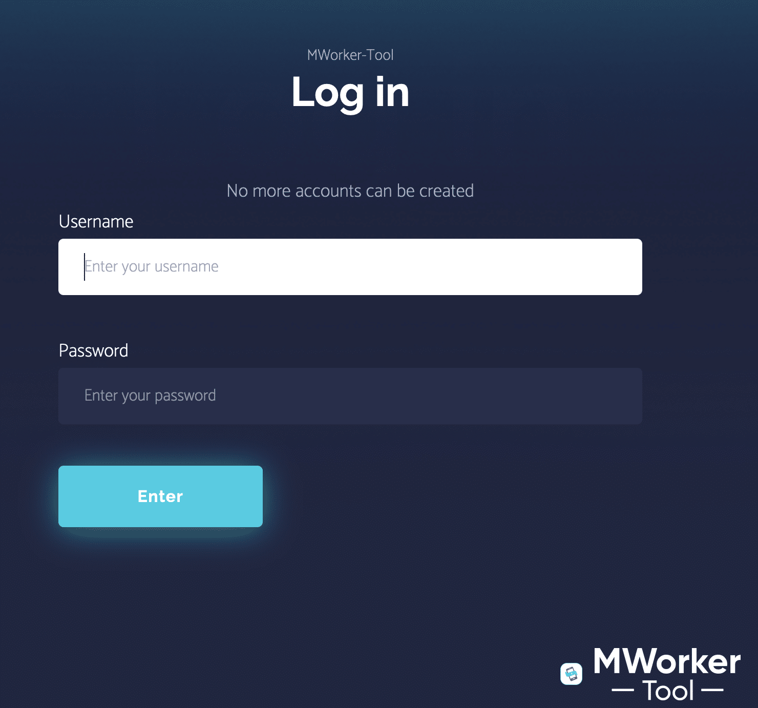 Creditos de Servidor MWorker-Tool Licencia interfaz o referencia visual