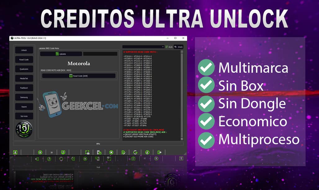Creditos / Logs Ultra Unlock Pro imagen principal
